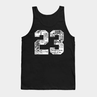 23 number abstract Tank Top